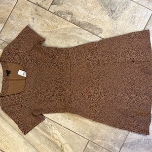 Ann Taylor cheetah print fit and flare dress